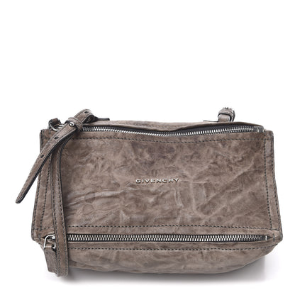 Givenchy Tumbled Sheepskin Mini Pandora Charcoal 1 of 13