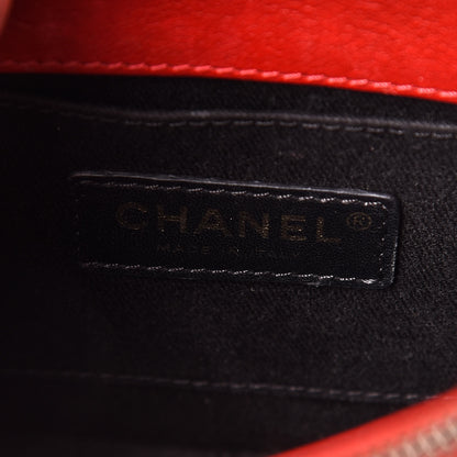 Chanel Shiny Calfskin Goatskin Quilted Small Coco Curve Messenger Flap Red 6 of 15