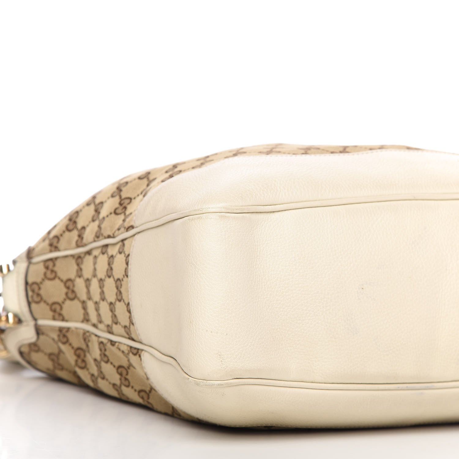 Gucci Monogram Medium Diana Bamboo Shoulder Bag Off White 6 of 10