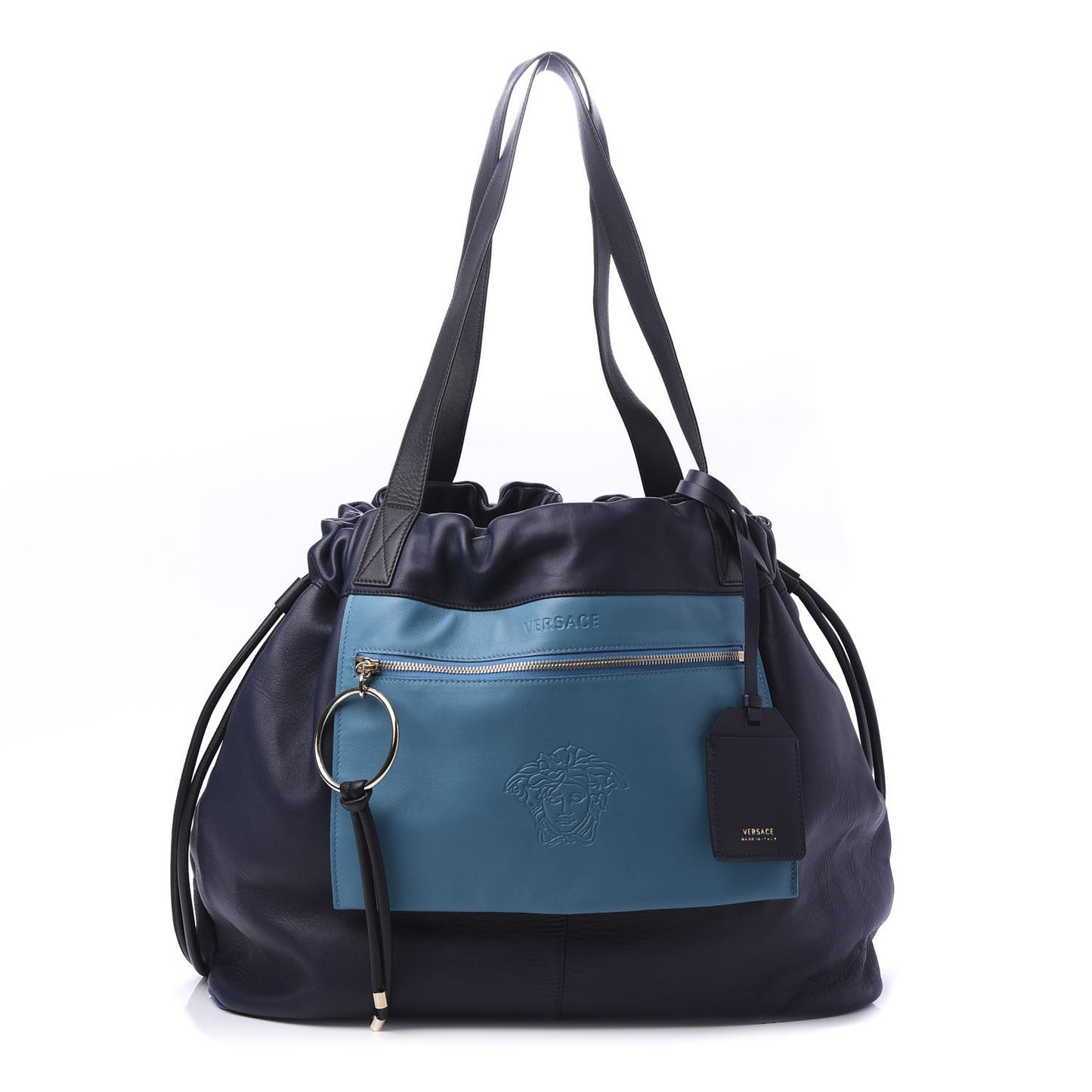 Calfskin Day Dreamer Drawstring Bag Multicolor