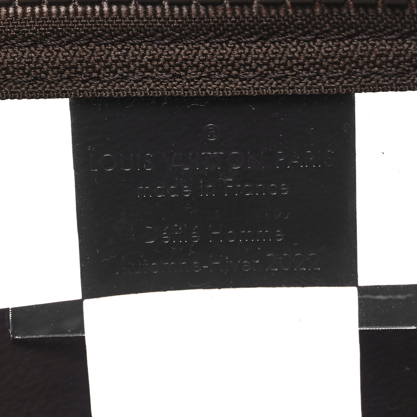 PVC Monogram Chess Keepall Bandouliere 50