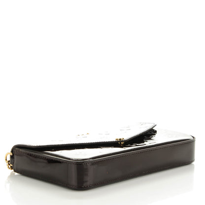 Louis Vuitton Vernis Pochette Felicie Chain Wallet Amarante 4 of 8