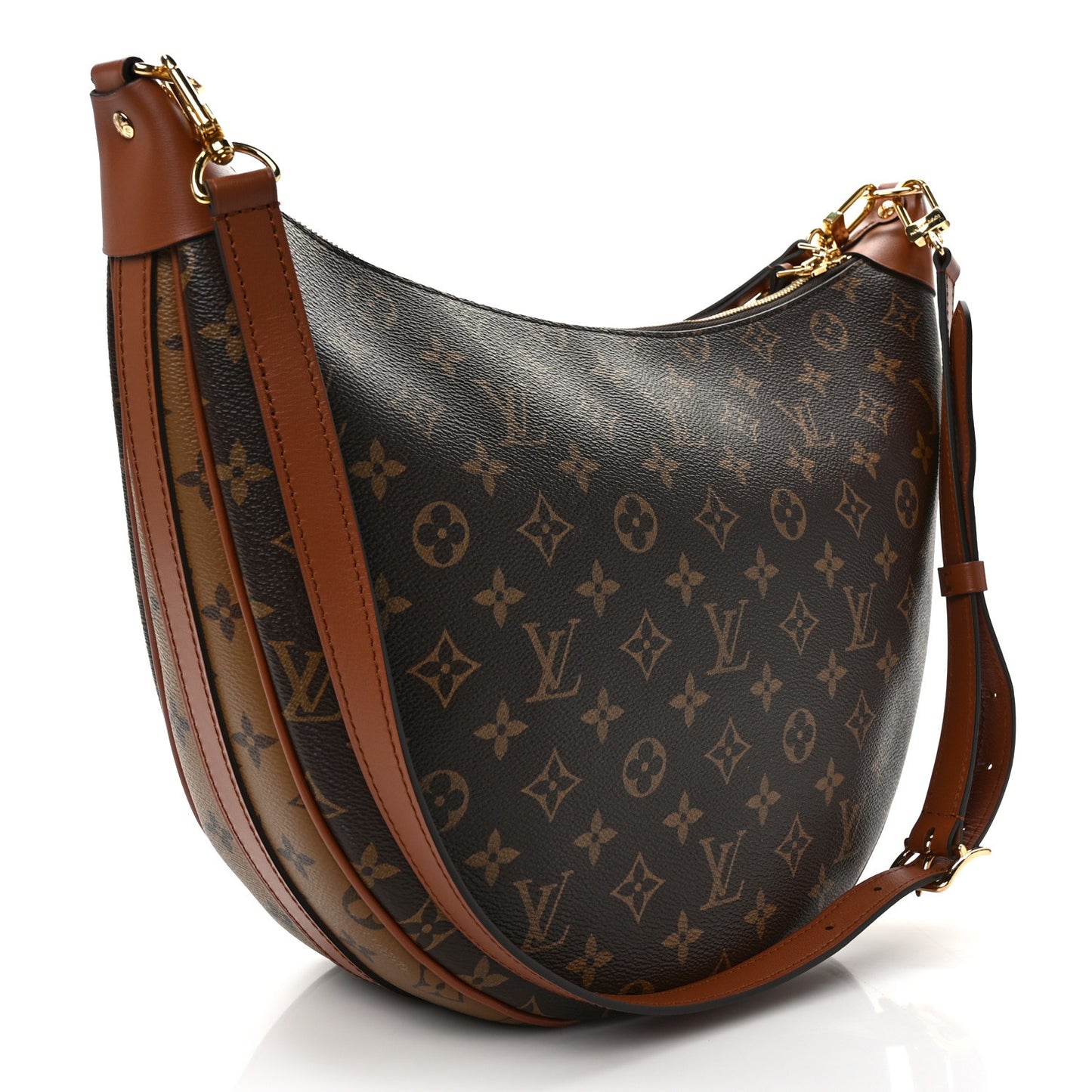 Reverse Monogram Loop Hobo