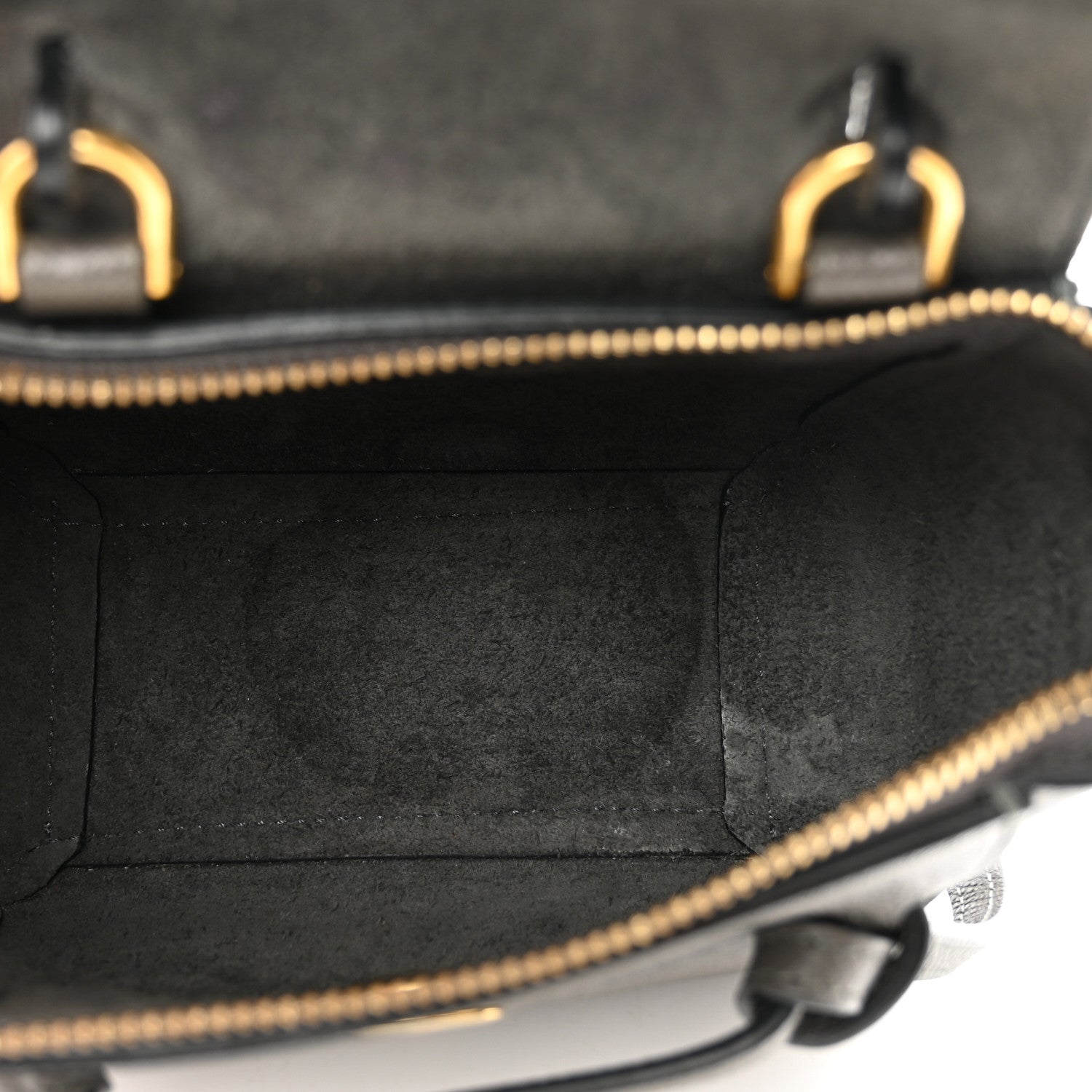 Celine Grained Calfskin Pico Belt Bag Grey 6 of 11