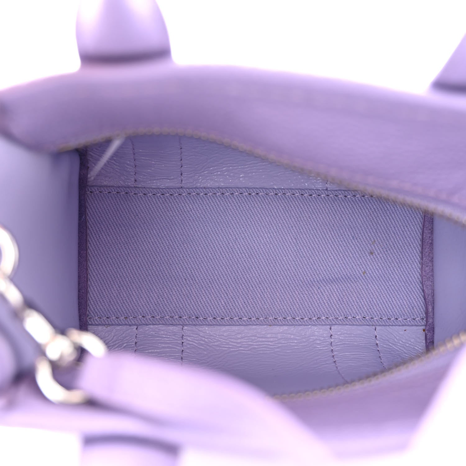 Marc Jacobs Grained Calfskin Mini The Tote Bag Lavender 5 of 11