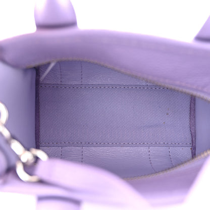 Marc Jacobs Grained Calfskin Mini The Tote Bag Lavender 5 of 11