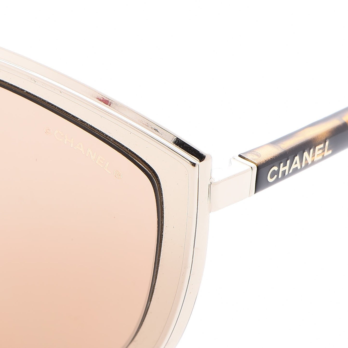 Metal Cat Eye Sunglasses 4222 Gold