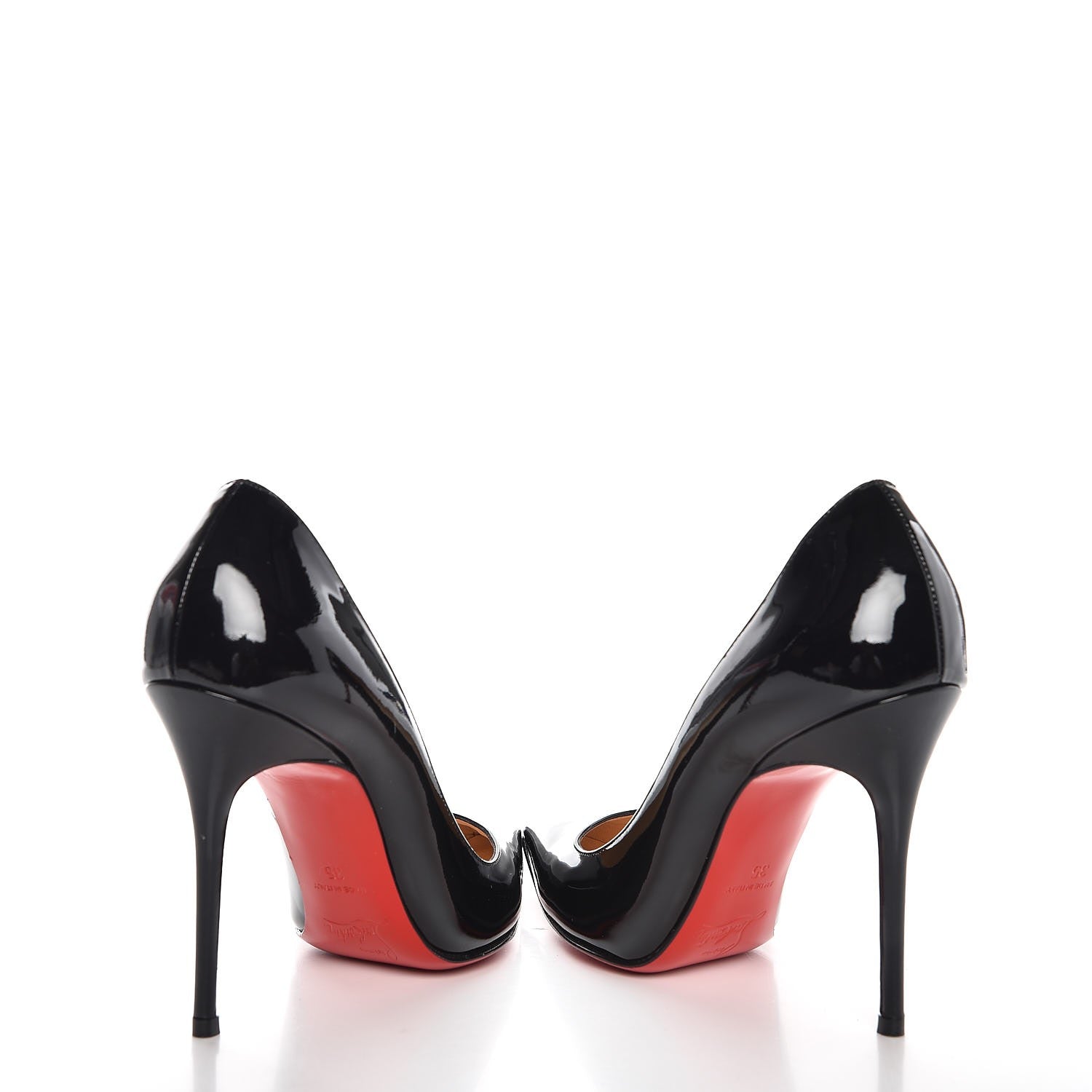 Christian Louboutin Patent Decollete 554 100 Pumps 35 Black 6 of 9