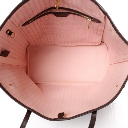 Louis Vuitton Damier Ebene Neo Neverfull MM Rose Ballerine 5 of 13