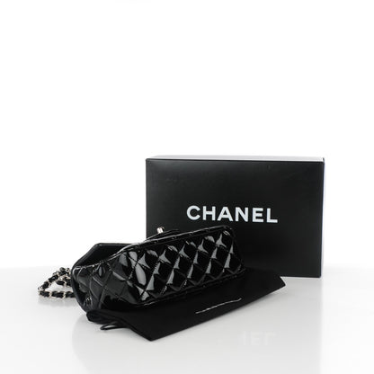 Chanel Patent Calfskin Quilted Mini Rectangular Flap Black 4 of 8