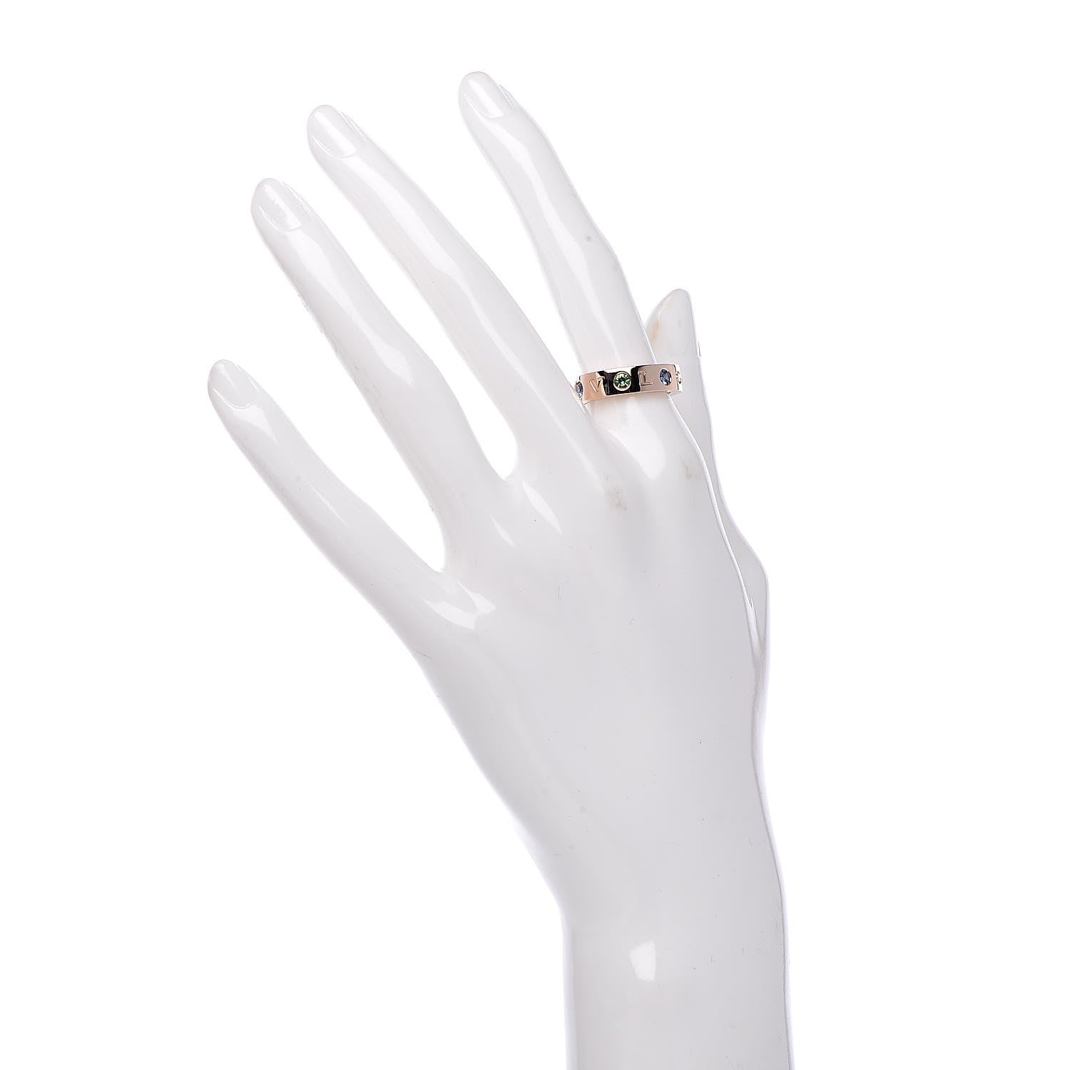 Bulgari 18K Rose Gold Sapphire Tsavorite Garnet Diamond Roman Sorbet Band Ring 52 6 2 of 5