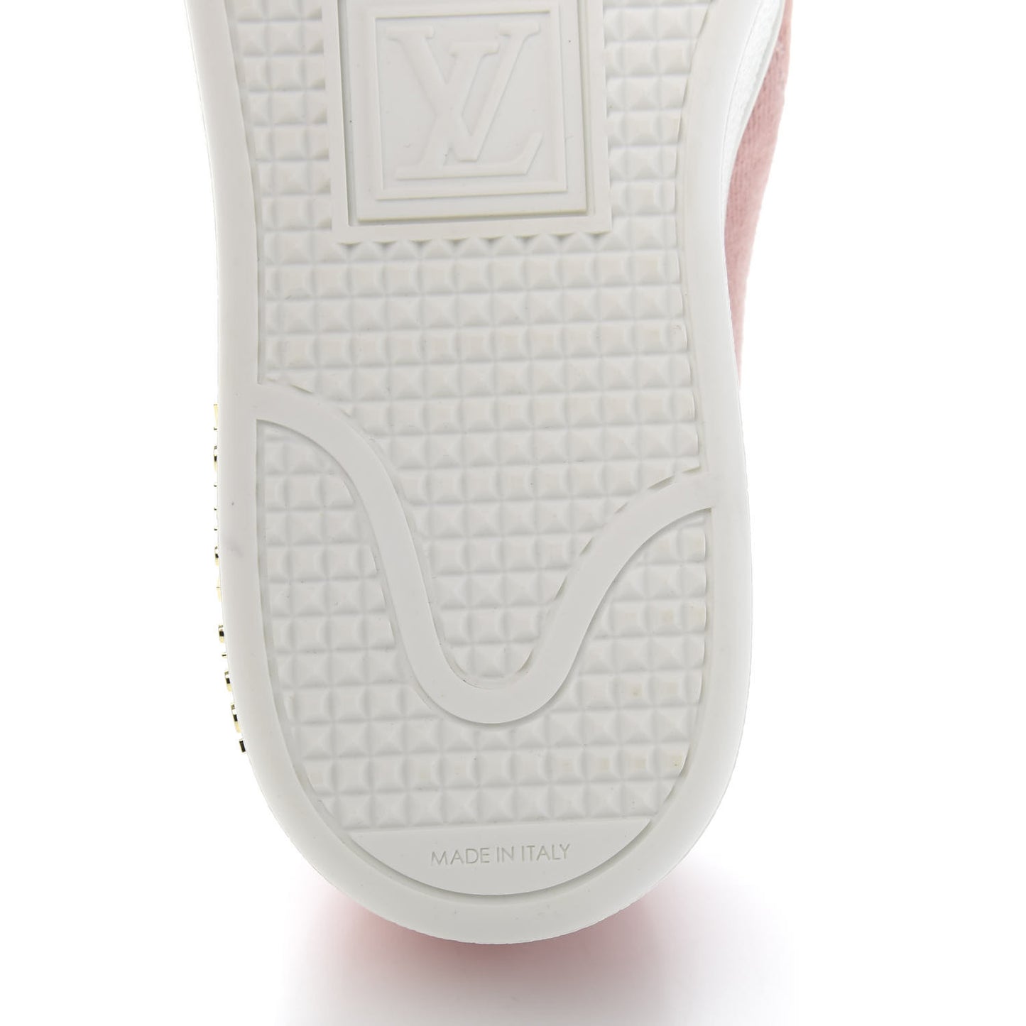 Monogram Denim Trocadero Slip On Sneakers 35 Pink