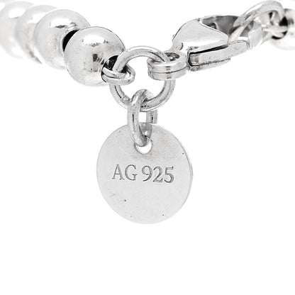 Tiffany Sterling Silver Enamel 4mm Return To Tiffany Heart Tag Bead Bracelet Pink 4 of 6