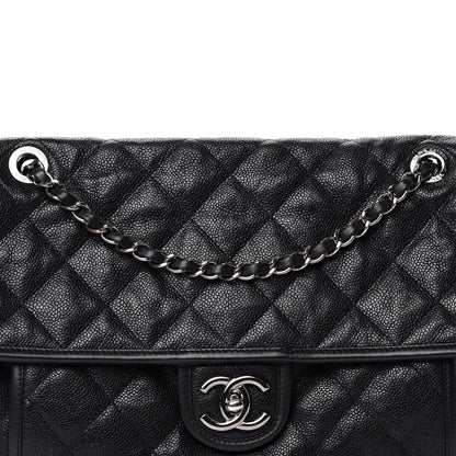 Chanel Caviar Quilted Large French Riviera Flap Black 10 of 10