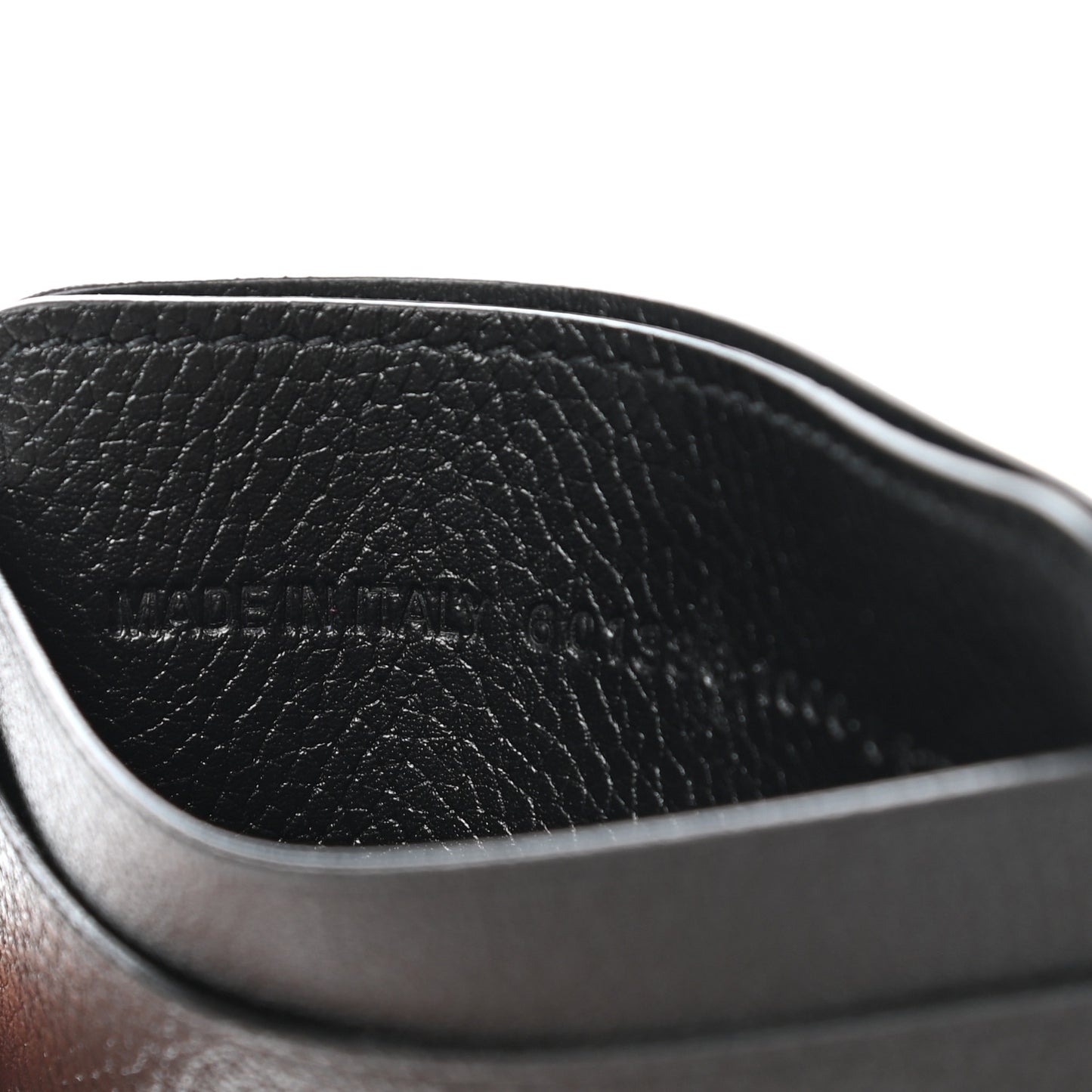 Grained Calfskin BB Card Holder Black