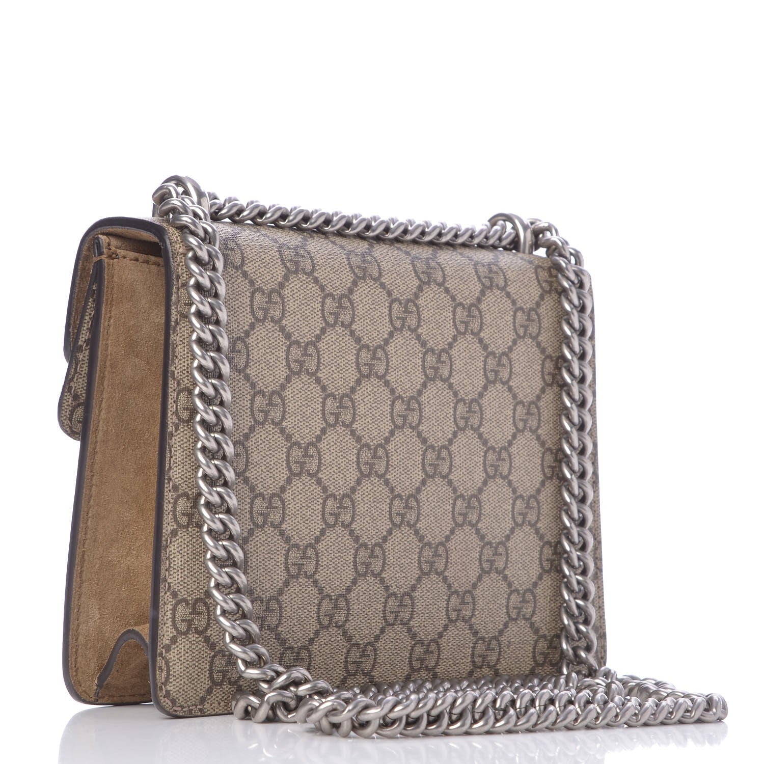 Gucci GG Supreme Monogram Mini Dionysus Shoulder Bag Taupe 4 of 8