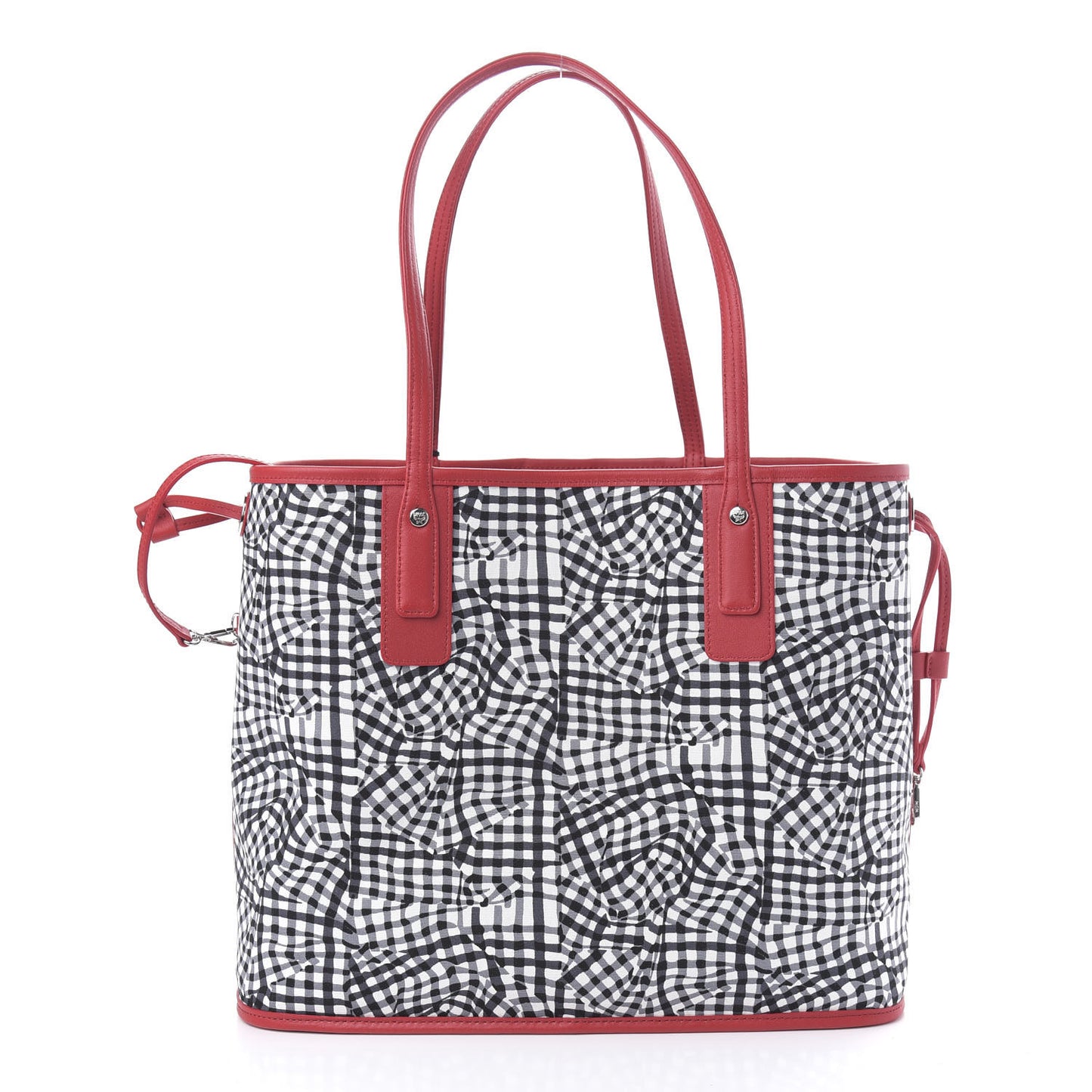 Visetos Medium Liz Reversible Shopper Tote Black Red