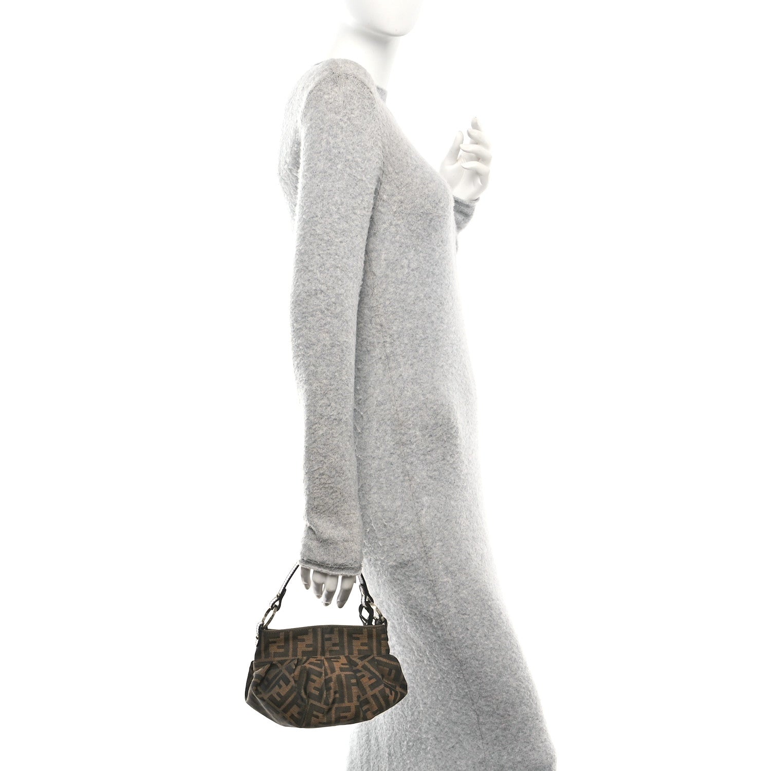 Fendi Zucca Mini Chef Hobo Tobacco 2 of 9