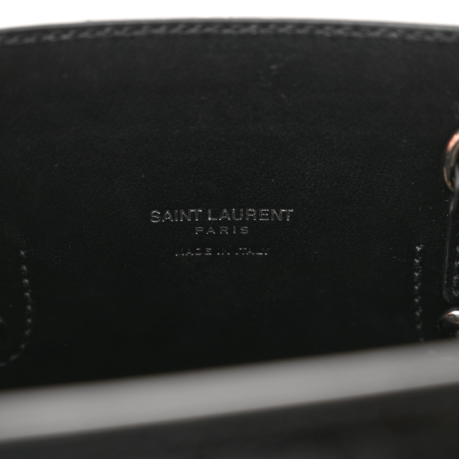 Saint Laurent Calfskin Crocodile Embossed Baby Sac De Jour Black 6 of 15