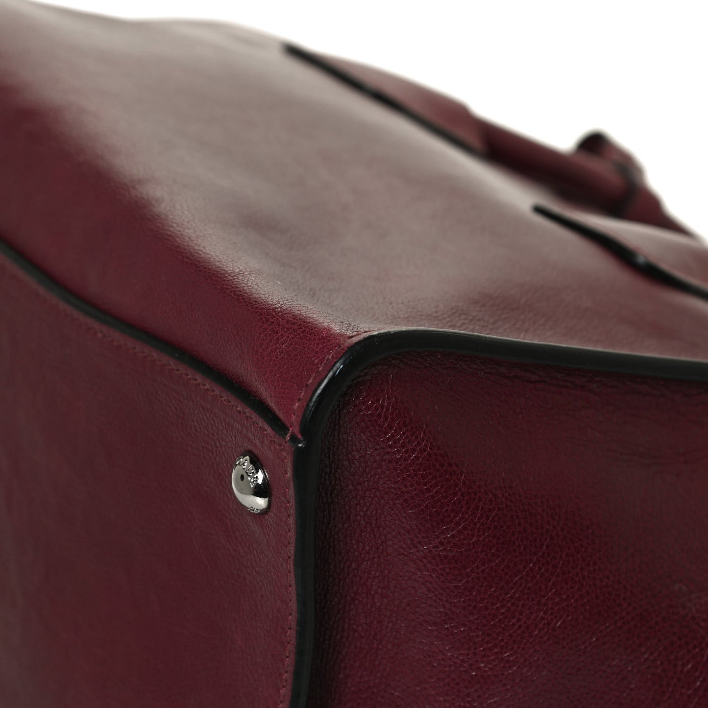Glace Calf Twin Pocket Tote Ametista