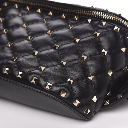 Valentino Garavani Lambskin Rockstud Spike Belt Bag 75 Black 8 of 10