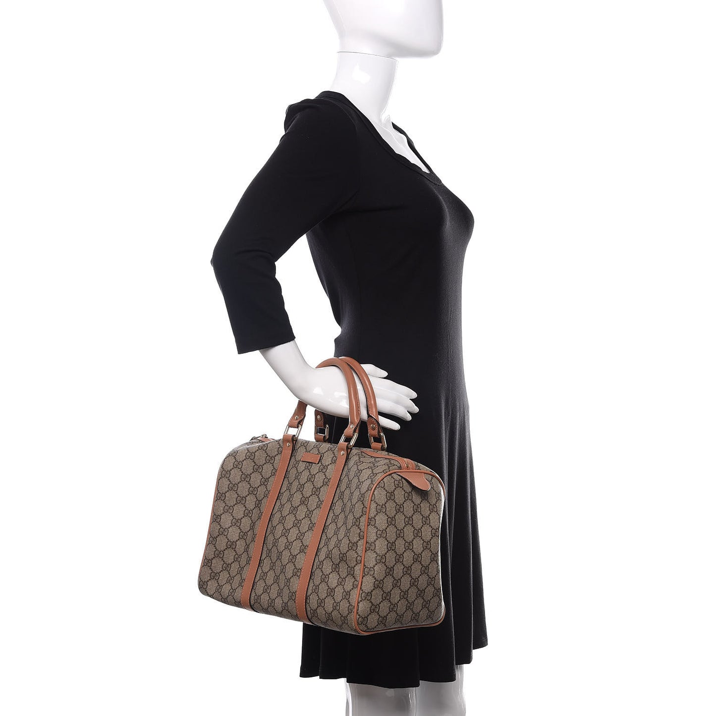 GG Plus Monogram Medium Joy Boston Brown