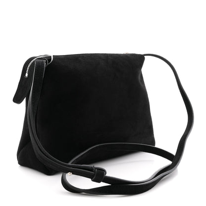 Khaite Suede Lina Crossbody Bag Black 3 of 10