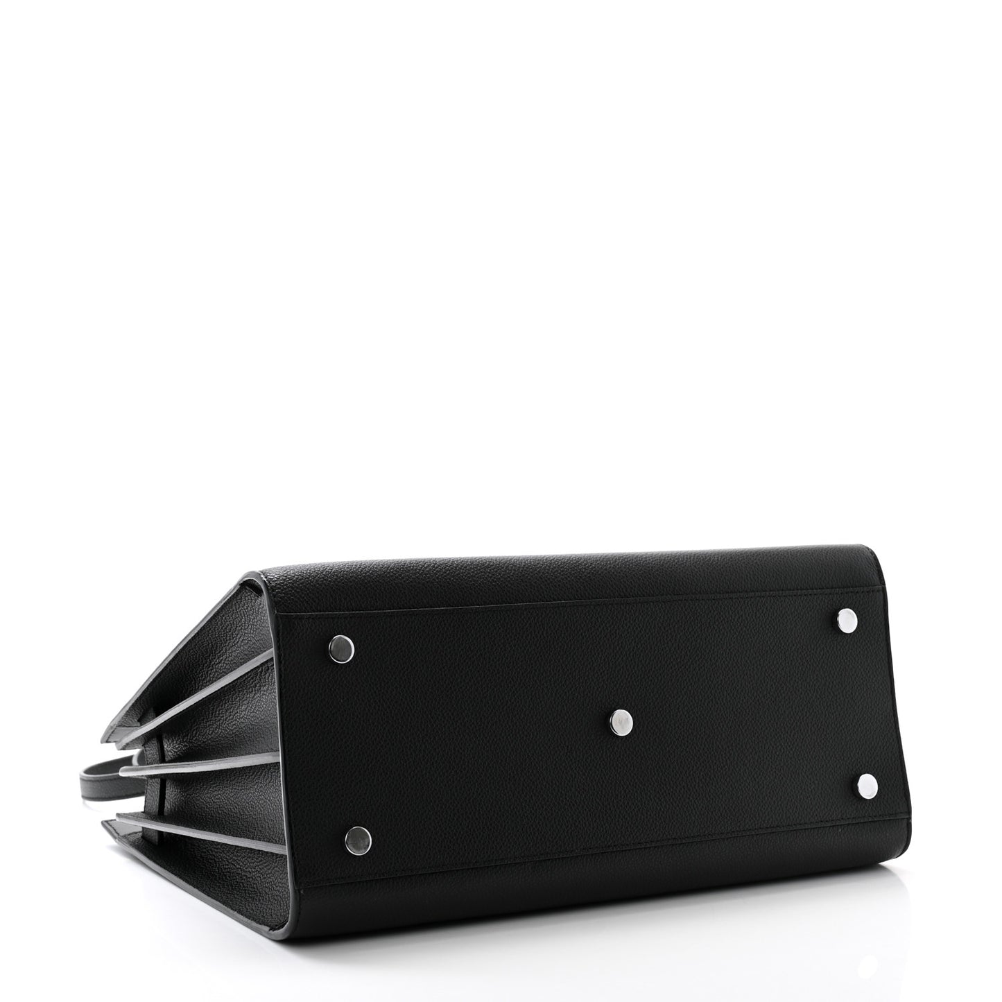 Grained Calfskin Small Sac De Jour Black