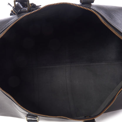 Louis Vuitton Epi Keepall 55 Black 6 of 10