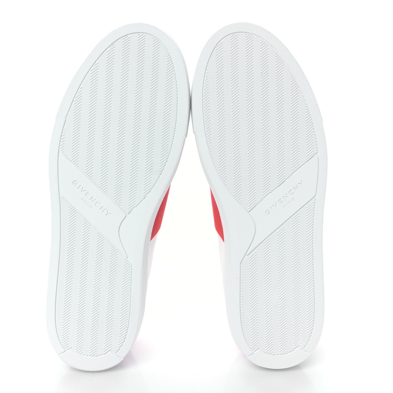 Givenchy Calfskin Band Logo Womens Urban Street Sneakers 38.5 White Red 5 of 8