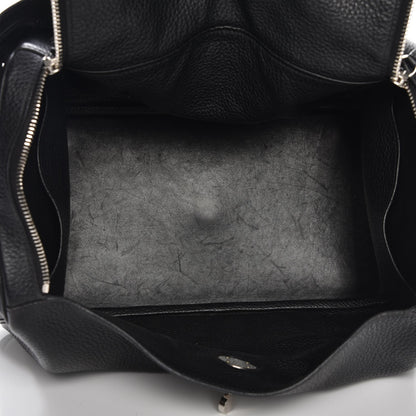 Hermes Taurillon Clemence Lindy 34 Black 5 of 15