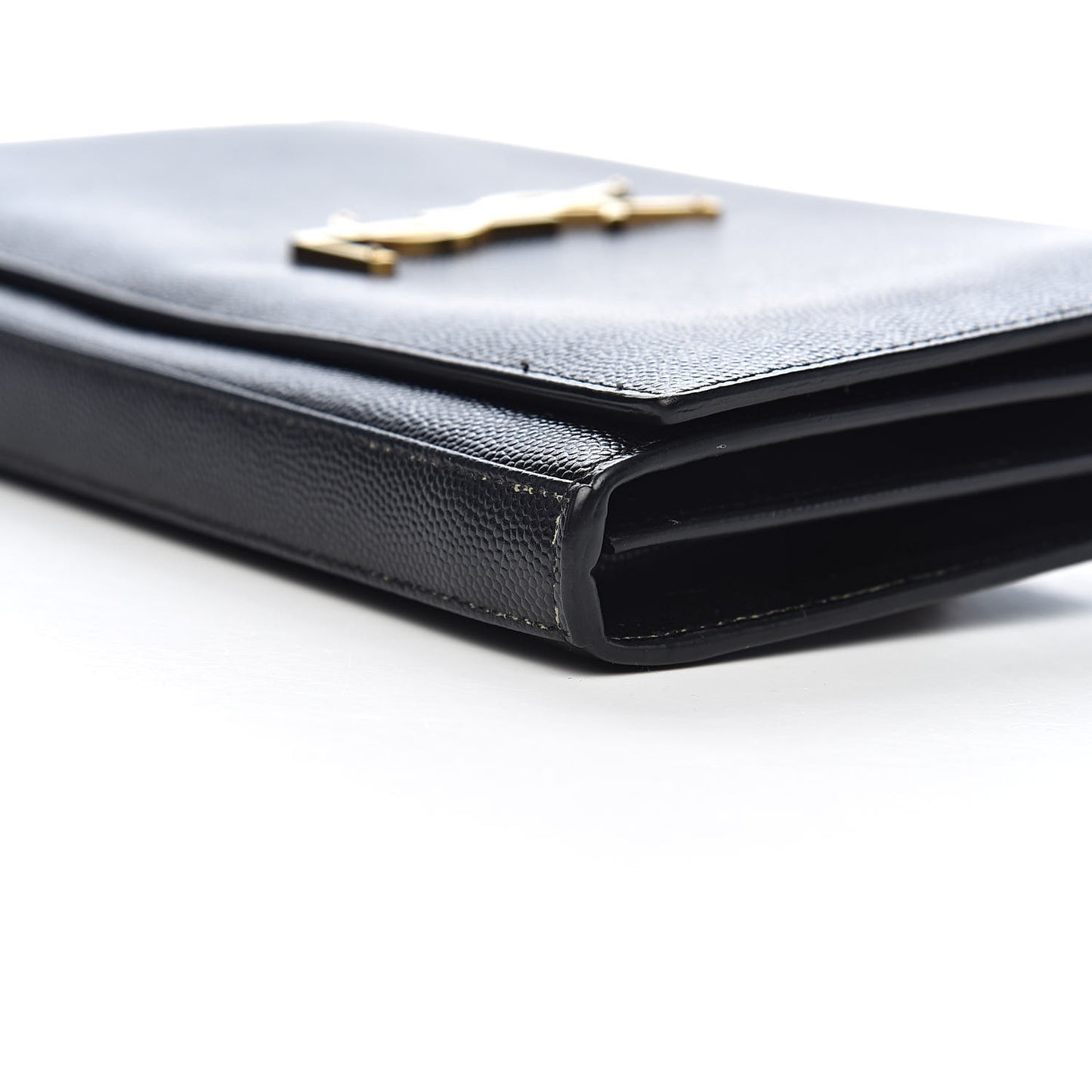 Grain De Poudre Monogram Chain Wallet Black