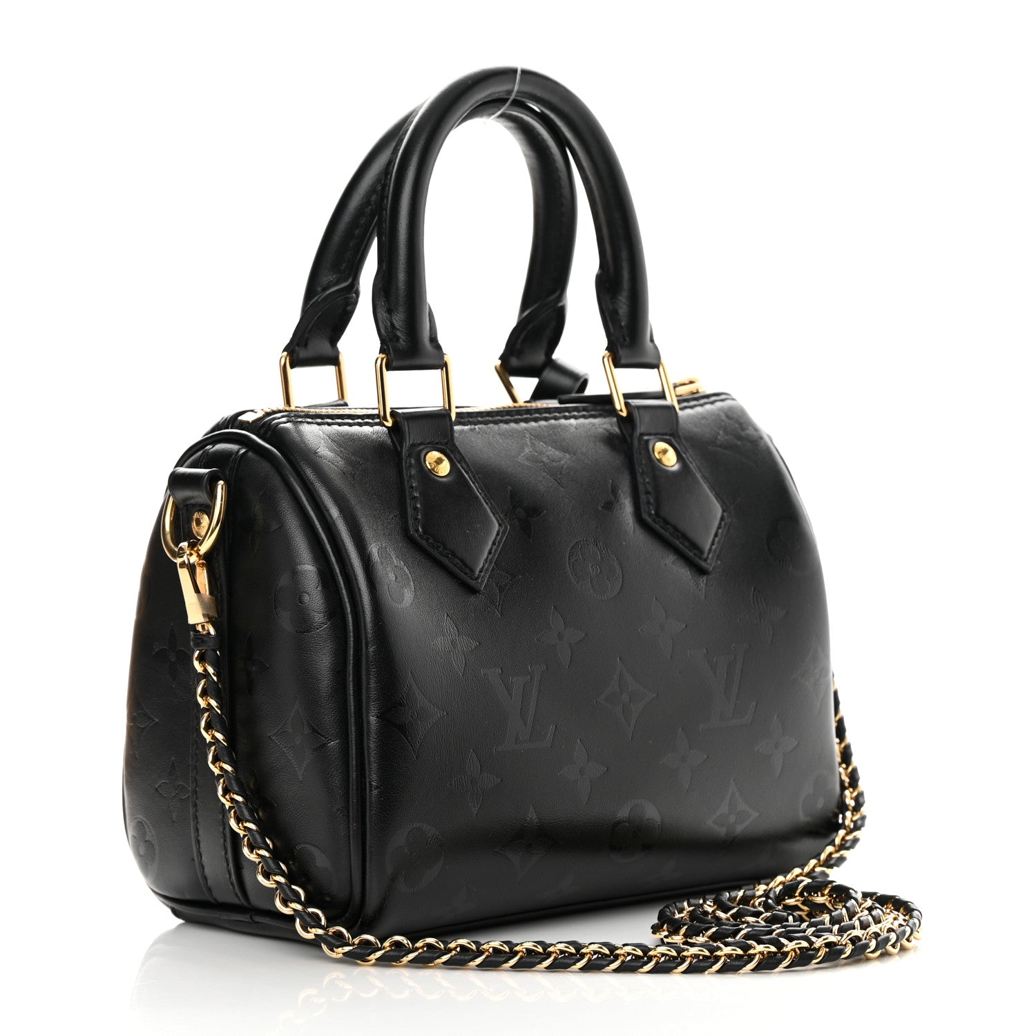 Louis Vuitton Monogram Ink Speedy BB Black 3 of 13