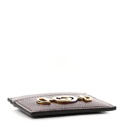 Gucci Grainy Calfskin Zumi Card Holder Vintage Bordeaux 4 of 6