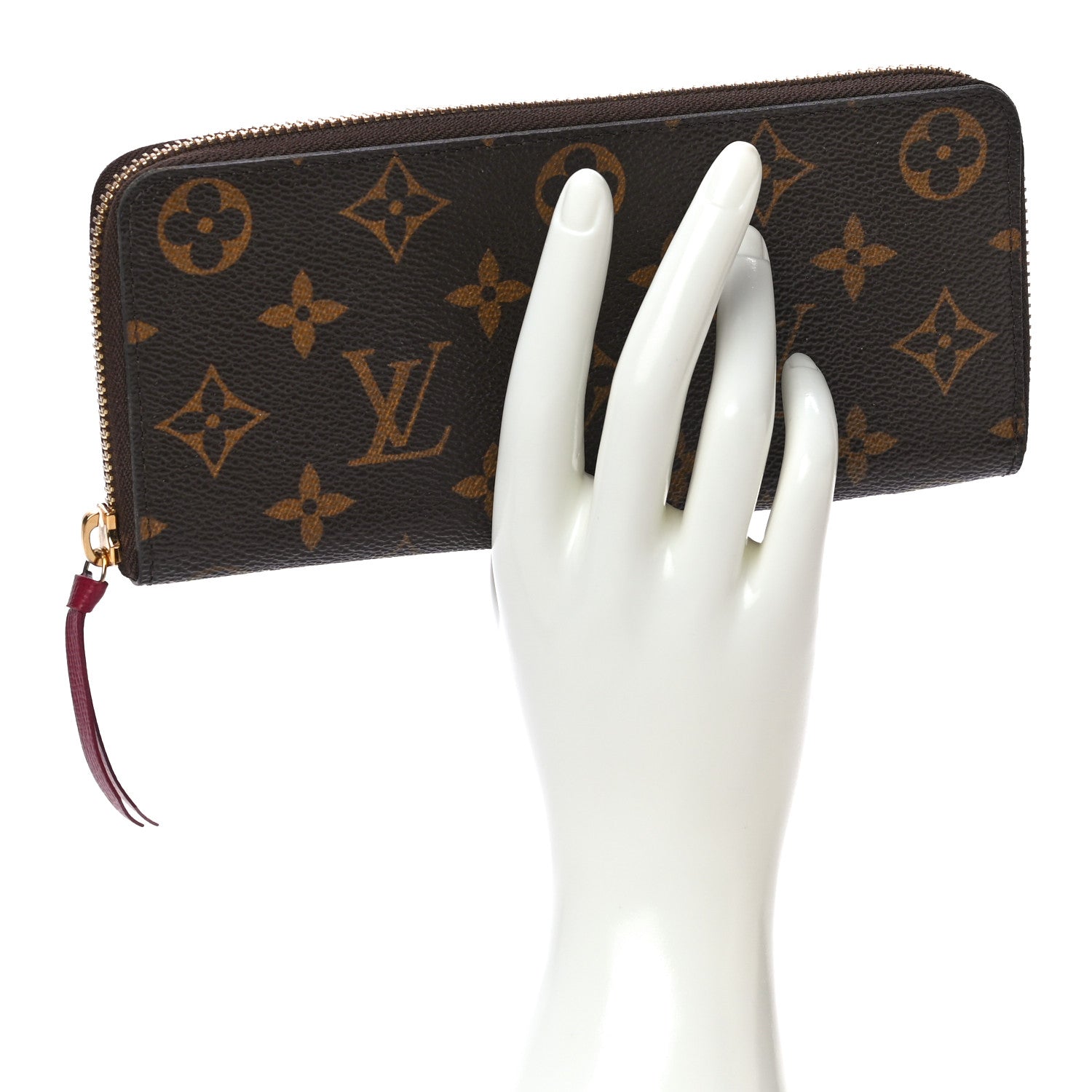 Louis Vuitton Monogram Clemence Wallet Fuchsia 2 of 9