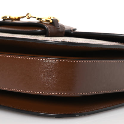 Gucci GG Supreme Monogram Horsebit 1955 Shoulder Bag Beige Brown Sugar 15 of 17