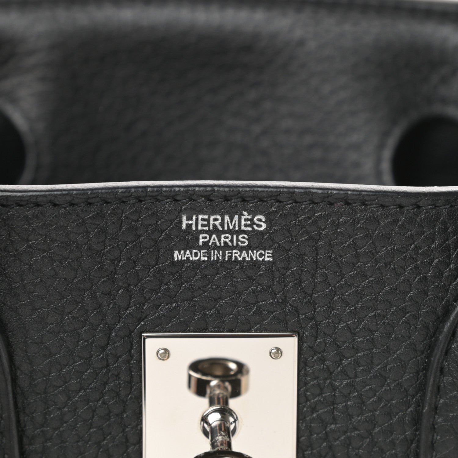Hermes Taurillon Clemence Birkin 30 Black 6 of 10