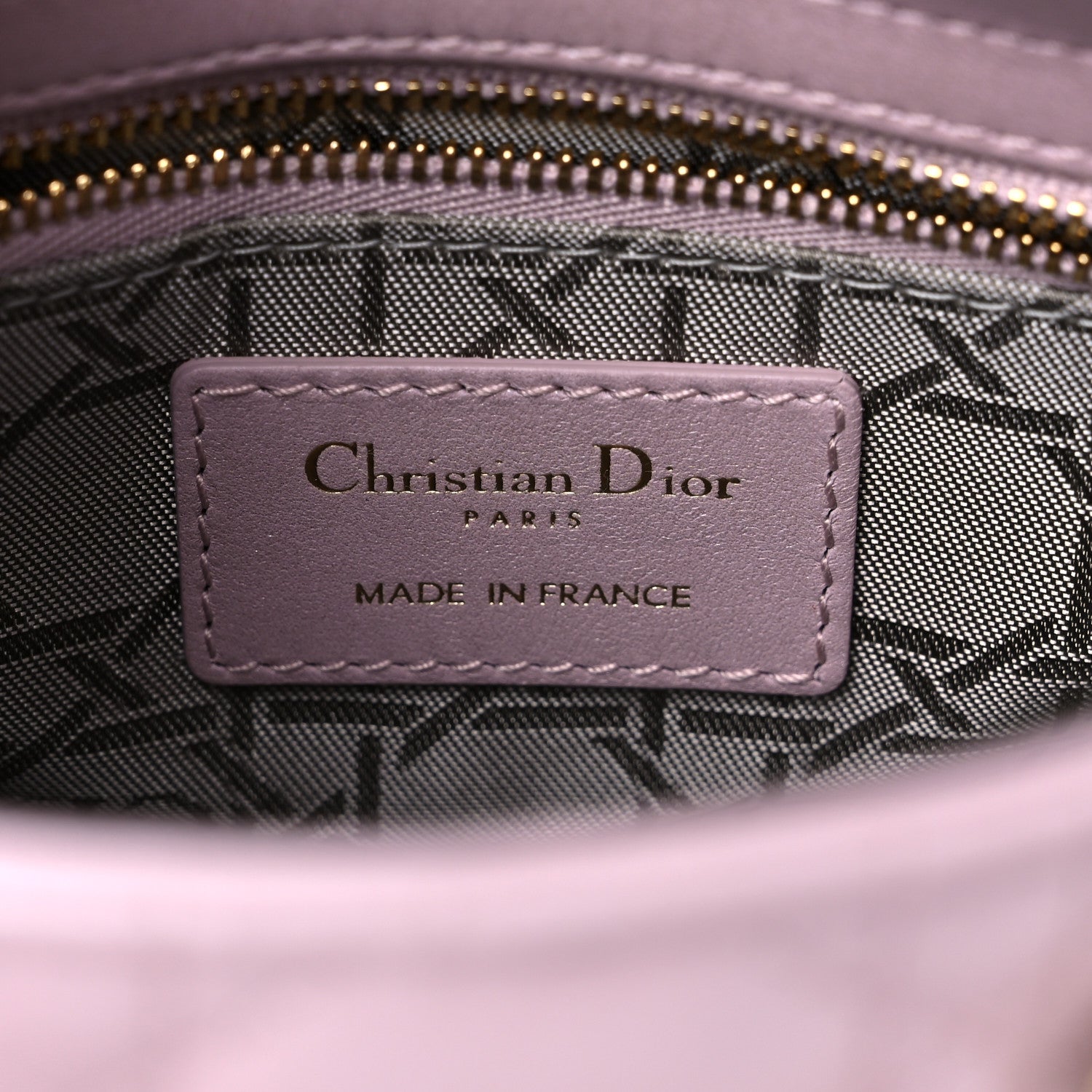 Christian Dior Metallic Lambskin Cannage Mini Lady Dior Lotus 6 of 9
