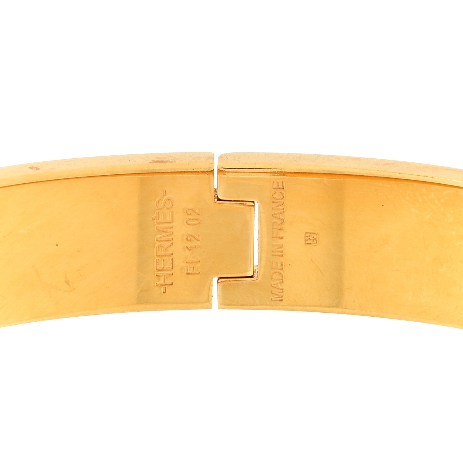 Hermes Enamel Narrow Clic Clac H Bracelet GM Orange Fruite 3 of 3