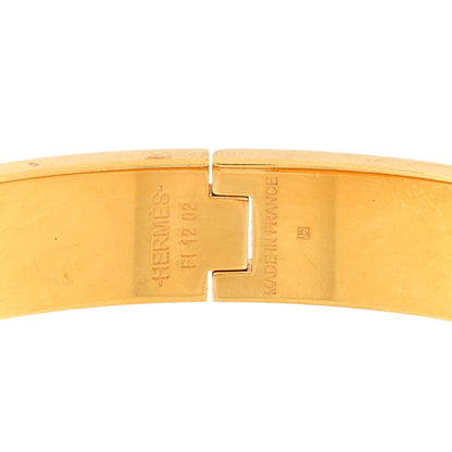 Hermes Enamel Narrow Clic Clac H Bracelet GM Orange Fruite 3 of 3