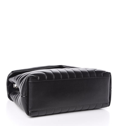 Saint Laurent Calfskin Y Quilted Monogram Medium Loulou Chain Satchel Black 4 of 10