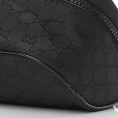 Gucci Nylon Monogram Fanny Pack Belt Bag Black 10 of 10