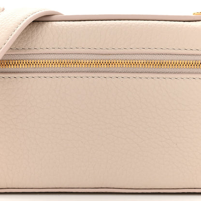 Loro Piana Grained Calfskin Extra Pocket Mini Pouch Creamed Honey 7 of 9