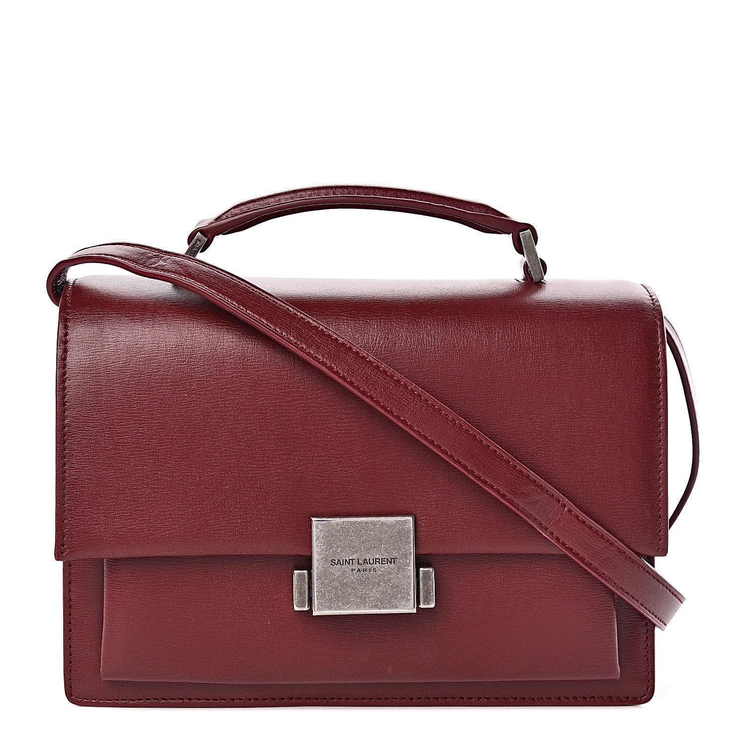 Saint Laurent Calfskin Medium Bellechasse Satchel Palissandre 1 of 12