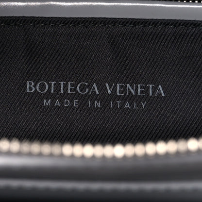 Bottega Veneta Shiny Calfskin Intrecciato Frame Briefcase Concrete 7 of 14