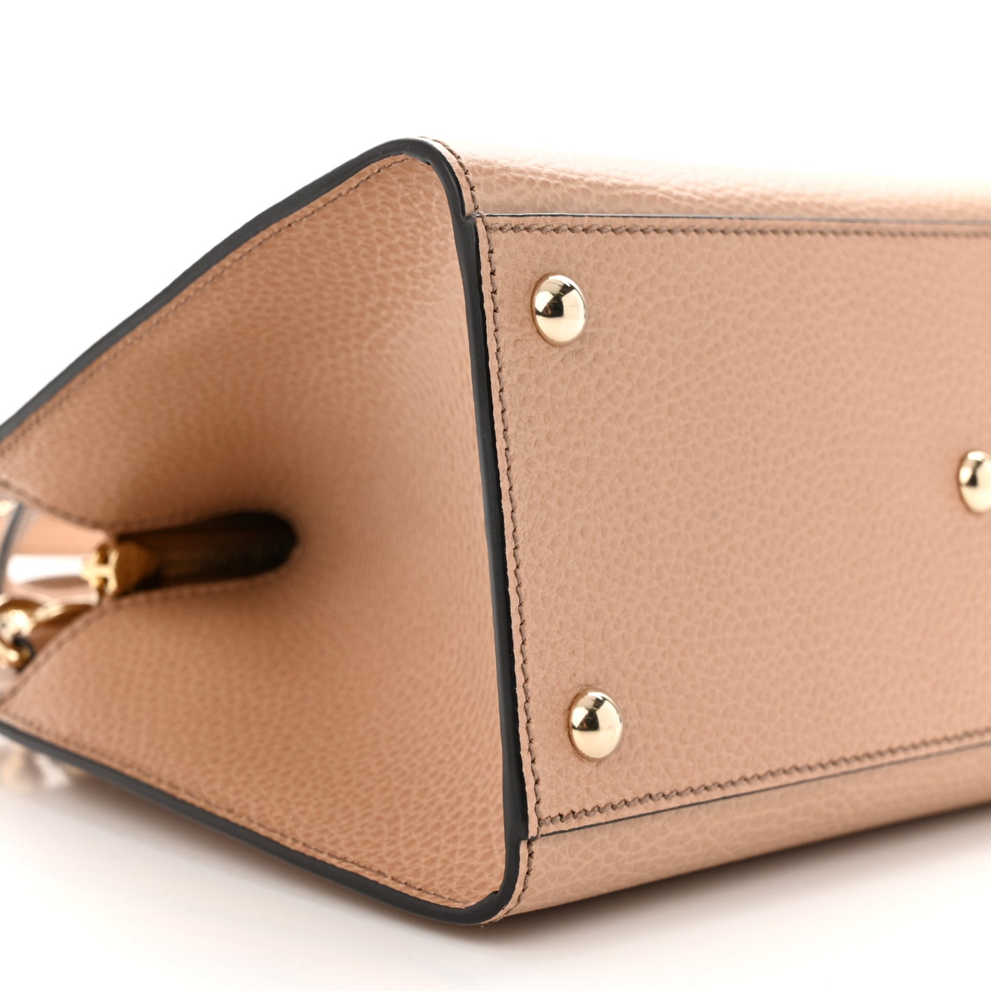 Dollar Calfskin Medium Soho Top Handle Satchel Camelia