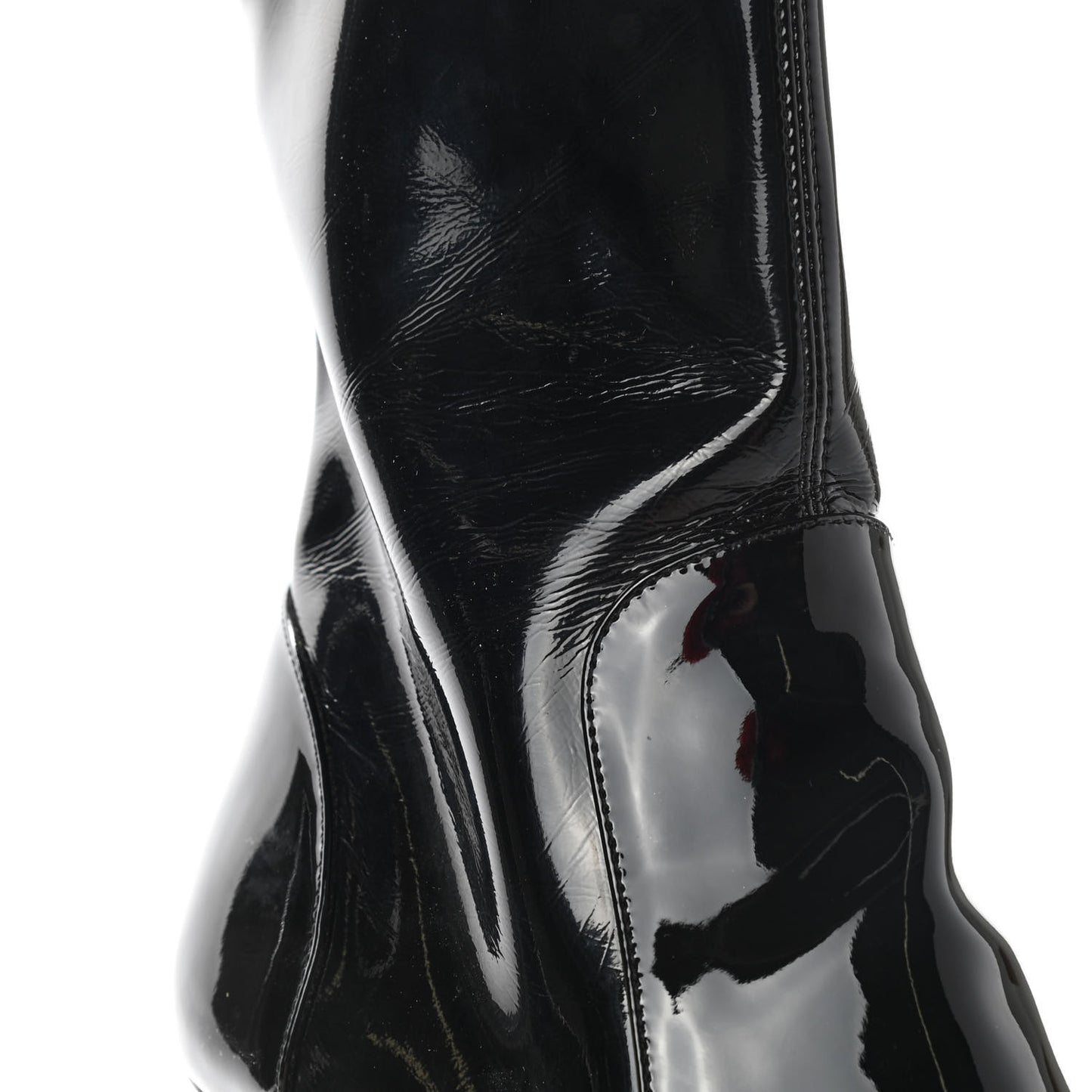 Patent Uniformes Silhouette Ankle Boots 38.5 Black