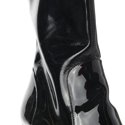 Louis Vuitton Patent Uniformes Silhouette Ankle Boots 38.5 Black 9 of 12