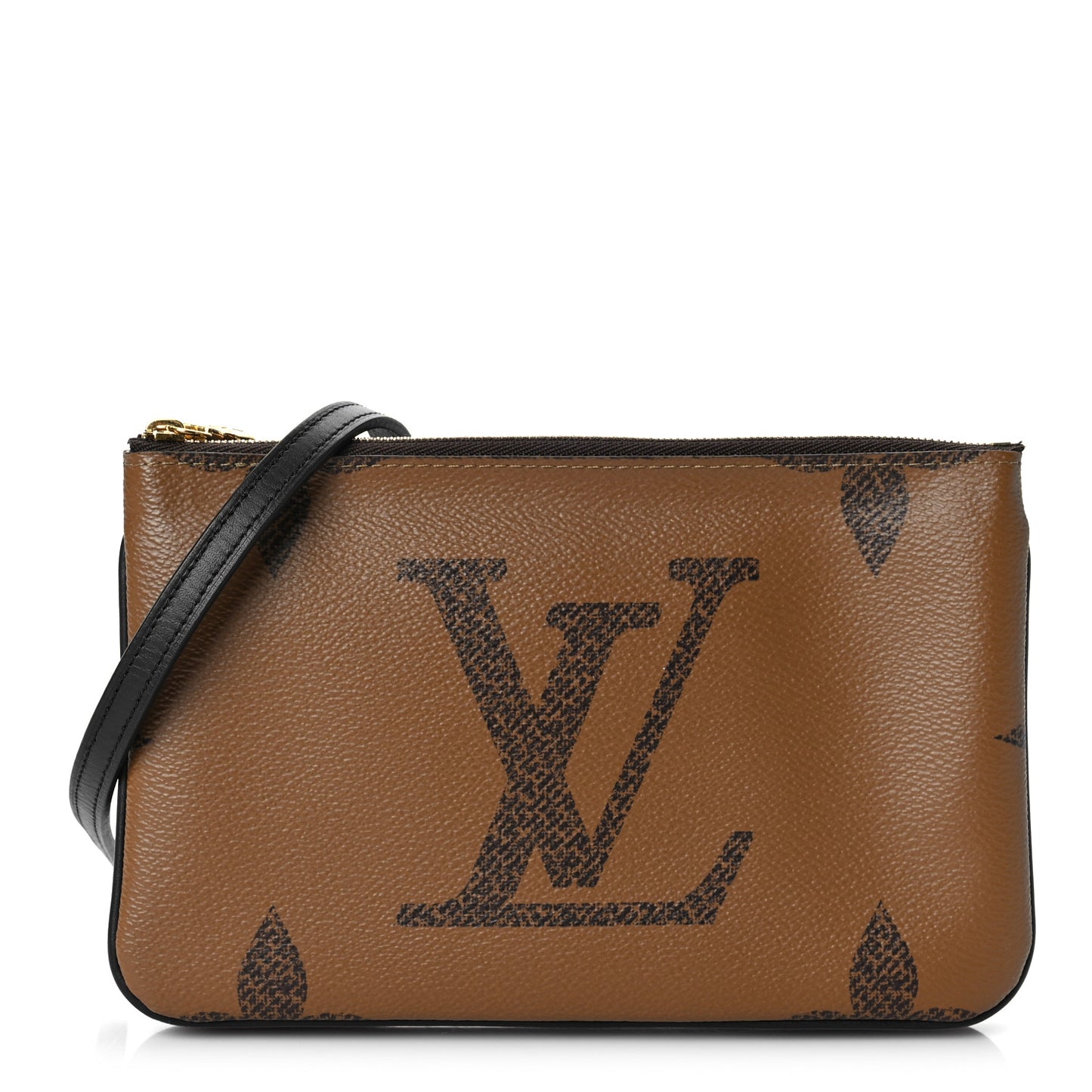 Reverse Monogram Giant Double Zip Pochette