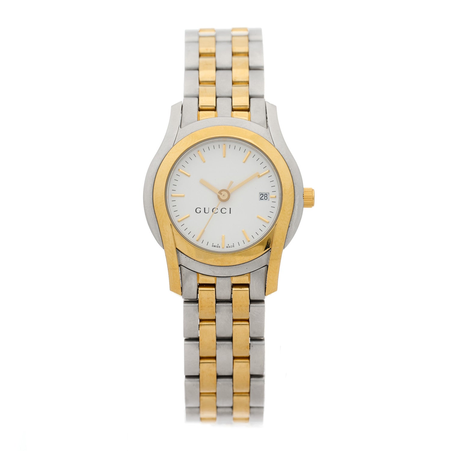 Gucci Stainless Steel 27mm 5500L Two Tone Quartz Watch 1 of 4
